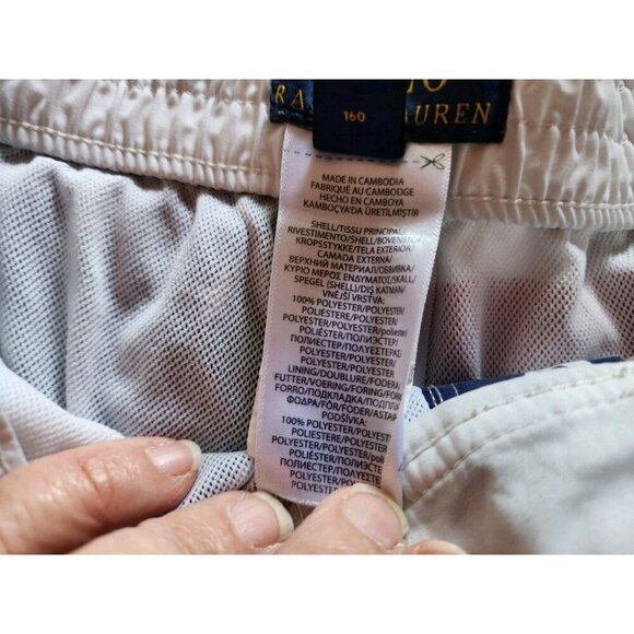 Polo Ralph Lauren Kids Patriotic Flag Swim Trunk Shorts Red White Blue L 14/16 - Picture 2 of 16